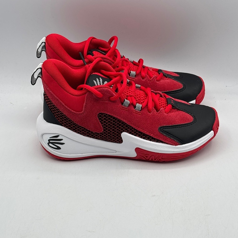 Under Armour Curry 3Z25 SDE Shoes Kids Size 4Y Red Black Basketball 6001882-600